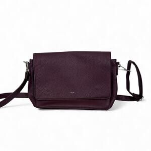 Colab Purple Pebbled Faux Leather Crossbody Bag Boho Handbag Purse Fall